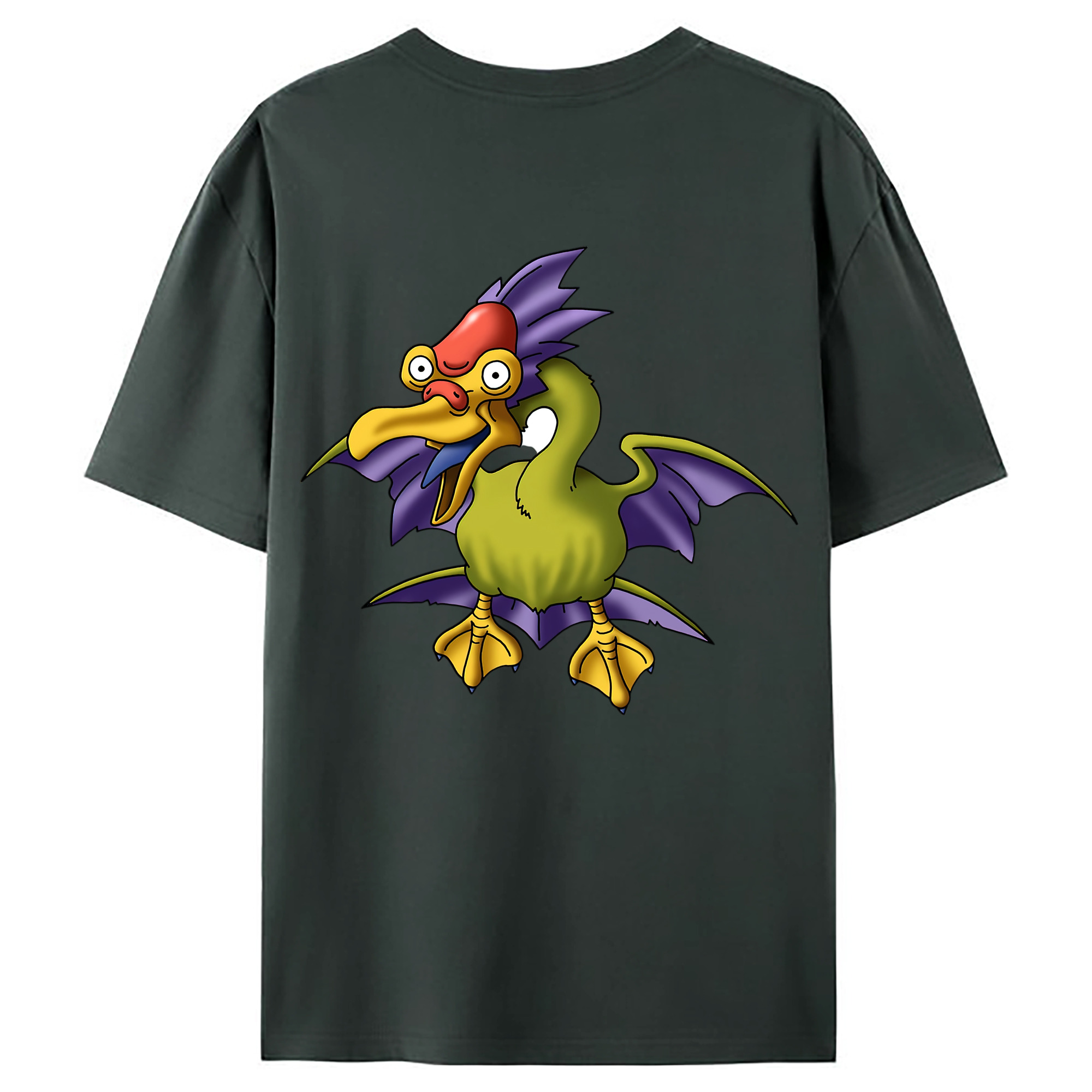 （画像用） ドラゴンクエスト Doragon Kuesuto Dragon Quest 綿100％ メンズ半袖Tシャツ（バックプリント） 通気性